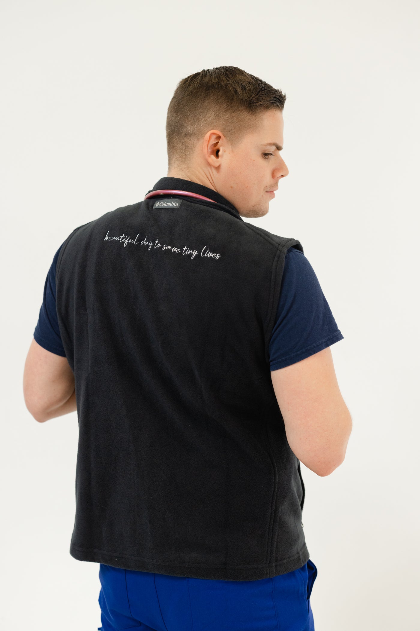 Beautiful Day To Save Tiny Lives Columbia Fleece Vest